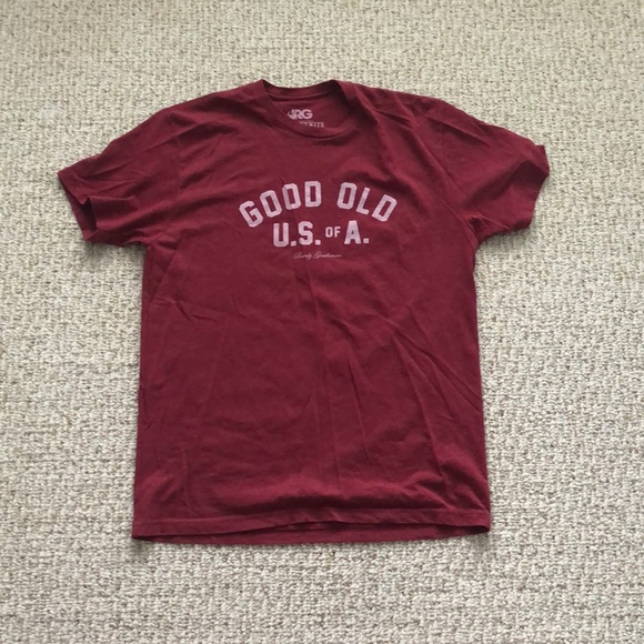 faded red t shirt